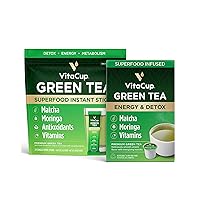 VitaCup Instant Green Tea 24Ct & Green Tea Pods 16Ct