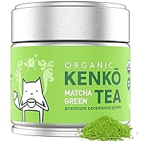KENKO Matcha Green Tea Powder [USDA Organic] Highest Ceremonial Grade, Authentic Japanese, Premium 1st Harvest, 1 oz (30 servings)
