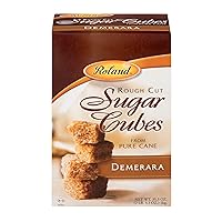 Demerara Rough Cut Brown Sugar Cubes, Sugar in the Raw, 35.2 Oz