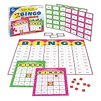 Carson Dellosa Sight Words Bingo Games—Learning Tools for Kindergarten and First Grade Reading Skills, Double-Sided Language, Vocabulary Building Game Cards