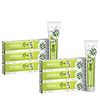 Herbodent® NEEM 7 in 1 Toothpaste-Organic Herbs-Neem, Black Seed & Xylitol for Anti Cavity-Cardamom & Mint for Taste & Freshness-Baking Soda for Excellent Cleaning-No Fluoride, No Paraben -6.53Oz (6)
