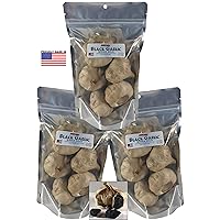 BLACK GARLIC • Made in the USA • Whole Bulb • 15 Bulbs (3 Pack: 5 bulbs in each bag) • Small batch • Garlic not grown in China • Produced under supervision of a food scientist • All Natural