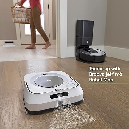 iRobot Roomba i6+ (6550) Robot Vacuum with Automatic Dirt Disposal-Empties Itself for up to 60 Days, Wi-Fi Connected, Works with Alexa, Carpets, Smart Mapping Upgrade - Clean & Schedule by Room