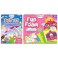 Skillmatics Dot It & Fun with Foam Unicorns & Princesses Theme Bundle, Art & Craft Kits, DIY Activities for Kids