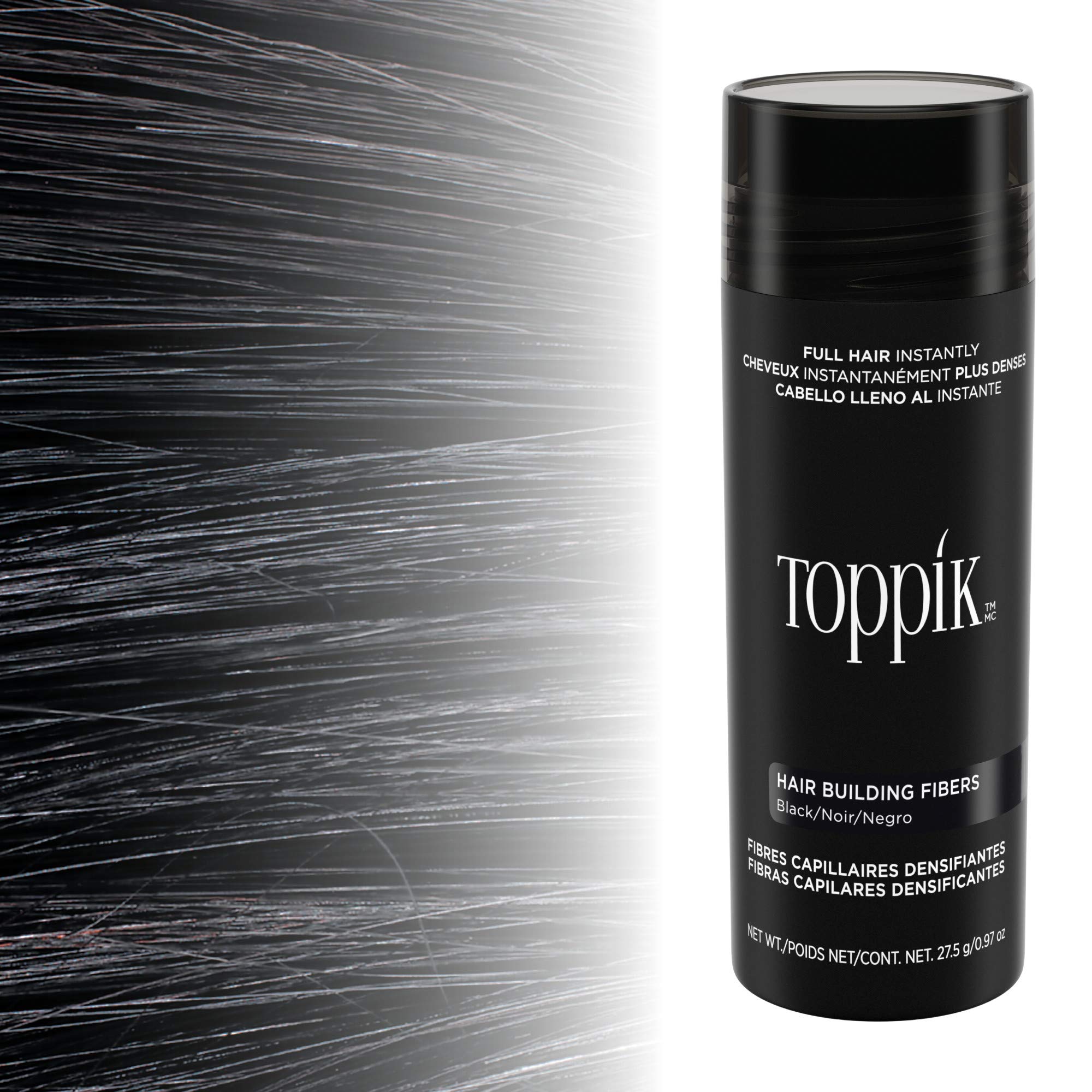Toppik Hair Building Fibers, Medium Blonde, 3g Fill In Fine or Thinning Hair Instantly Thicker, Fuller Looking Hair 9 Shades for Men Women