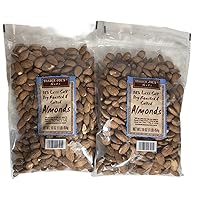 Trader Joe's Dry Roasted and Salted Almonds w 50% less Salt (2 PACK)
