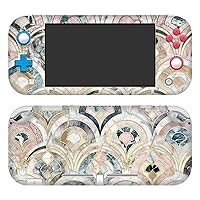 Officially Licensed Micklyn Le Feuvre Art Deco Tiles in Soft Pastels Art Mix Vinyl Sticker Gaming Skin Decal Cover Compatible with Nintendo Switch Lite