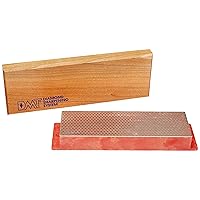 DMT (Diamond Machining Technology) 8-in. Diamond Whetstone Bench Stone, Fine Grit Sharpener with Hardwood Box (W8F), One Size