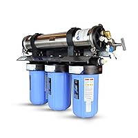 WECO Nanofilter Drinking Water Filter System - 4-Stage Water Purification System for Residential and Light Commercial Use - Reduces Chlorine, Chloramine, Lead, Fluoride, Nitrate (NF-1000)