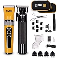 Mens Hair Clipper & Trim Buddy Cordless Trimmer | for Shaping & Edging Hairline + Beard | 23 Piece Bundle | The Cut Buddy