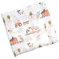 Stephen Joseph, Muslin Swaddle Blanket for Baby Girls and Boys, Newborn Receiving Blanket for Swaddling, 100% Cotton Baby Swaddle Wrap, Receiving Swaddle Wrap, 47 x 47 inches