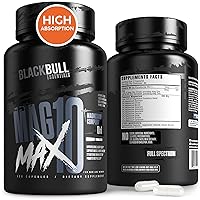 Blackbull Magmax 10 Complex Magnesium Glycinate, Magnesium Citrate, Magnesium Oxide – with Zinc, Vitamin B6 Magnesium Malate, Magnesium taurate, Magnesium orotate,Magnesium Complex Supplement