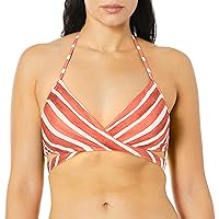 Vince Camuto Women's Wrap Bikini Top Swimsuit with Strappy Back Detail