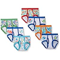 Jurassic World Boys' 100% Cotton Briefs Multipack with T-rex, Raptor & Triceratops Prints in Sizes 2/3t, 4t, 4, 6 and 8
