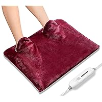 Electric Heated Foot Warmer Soft Flannel with 2h Auto Off & 3 Temperature Settings Full Body Use for Feet, Hands, Back, Shoulders, Abdomen, Pain Relief, Pocket Design 16