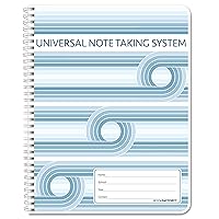 BookFactory Universal Note Taking System (Cornell Notes) / NoteTaking Notebook - 120 Pages, 8 1/2