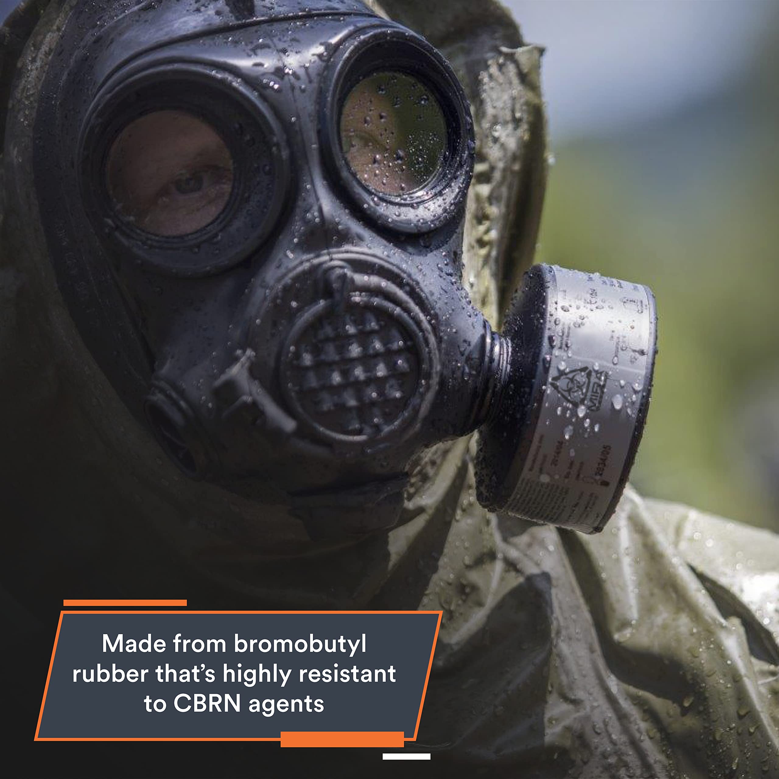 MIRA SAFETY M Full Face Respirator Mask - CBRN Gas Mask, Chemical Respirator (CM-7M)