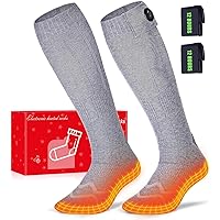 Heated Socks, 2023 Upgraded Rechargeable with 12Hrs Max Heating Time, Heated Socks for Men Women with Battery, Electric Heated Socks for Outdoors, Hunting, Golf, Camping, Warm Gifts