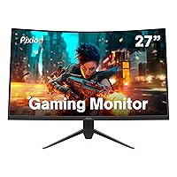 Pixio PXC277 Advanced 27 inch 1500R Curve Fast VA 1ms GTG Response Time WQHD 2560 x 1440 Resolution 165Hz Refresh Rate HDR Adaptive Sync DCI-P3 97% Curved Gaming Monitor