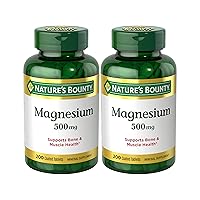 500mg Magnesium for Bone & Muscle Health, Twin Pack of 400 Tablets