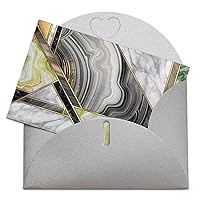 Gold Marble Striped Abstract Art Deco All Occasion Greeting Cards 4
