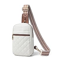 Shrrie Small Sling Bag for Women Quilted Cross Body Purse for Women Leather Crossbody Bags Fanny Pack Sling Purse for Travel