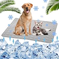Cooling Mat for Dogs Cats Self Cooling Mat,Dog Cooling Mat-Upgraded Pet Cooling Mat Pad Blanket,Reusable Ice Silk Dog Cooling Pad,Washable Soft Cushion Puppy Kitten Pet Cooling Mat Pad Indoor/Outdoor