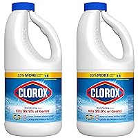Splash-Less Bleach, Concentrated Formula, Clean Linen, 40 Ounce Bottle - Pack of 2 (Package May Vary)