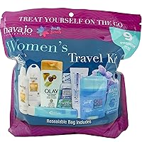 9 Piece Resealable Women's Travel Kit