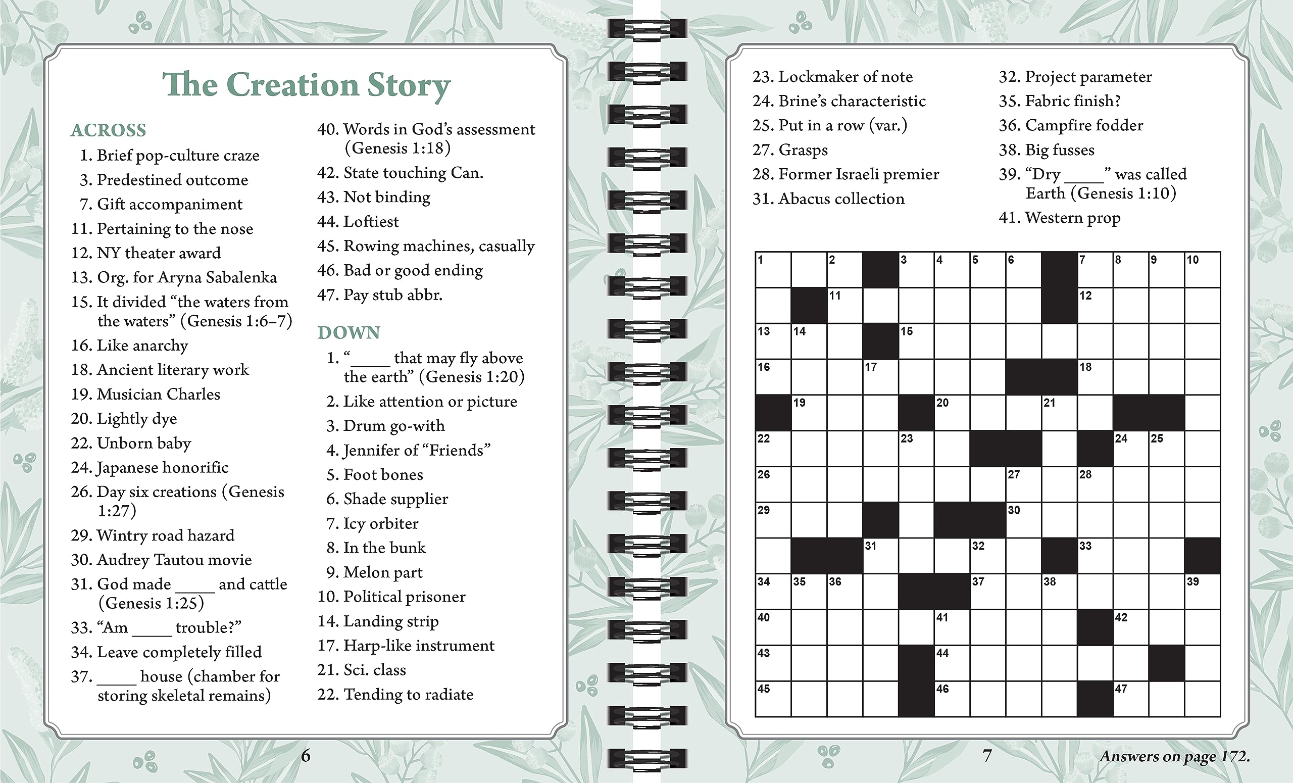 Brain Games - Bible Crossword Puzzles: Prayers, Parables & Prophets - Large Print