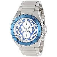 Invicta Men's 13095 Pro Diver Chronograph Silver Textured Dial Stainless Steel Watch