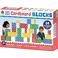 Teacher Created Resources Easy-Stack Cardboard Blocks 24 Piece Set (TCR11531)