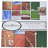 Reminisce Track and Field Collection Scrapbook Kit, Track & Field, 12x12 inches