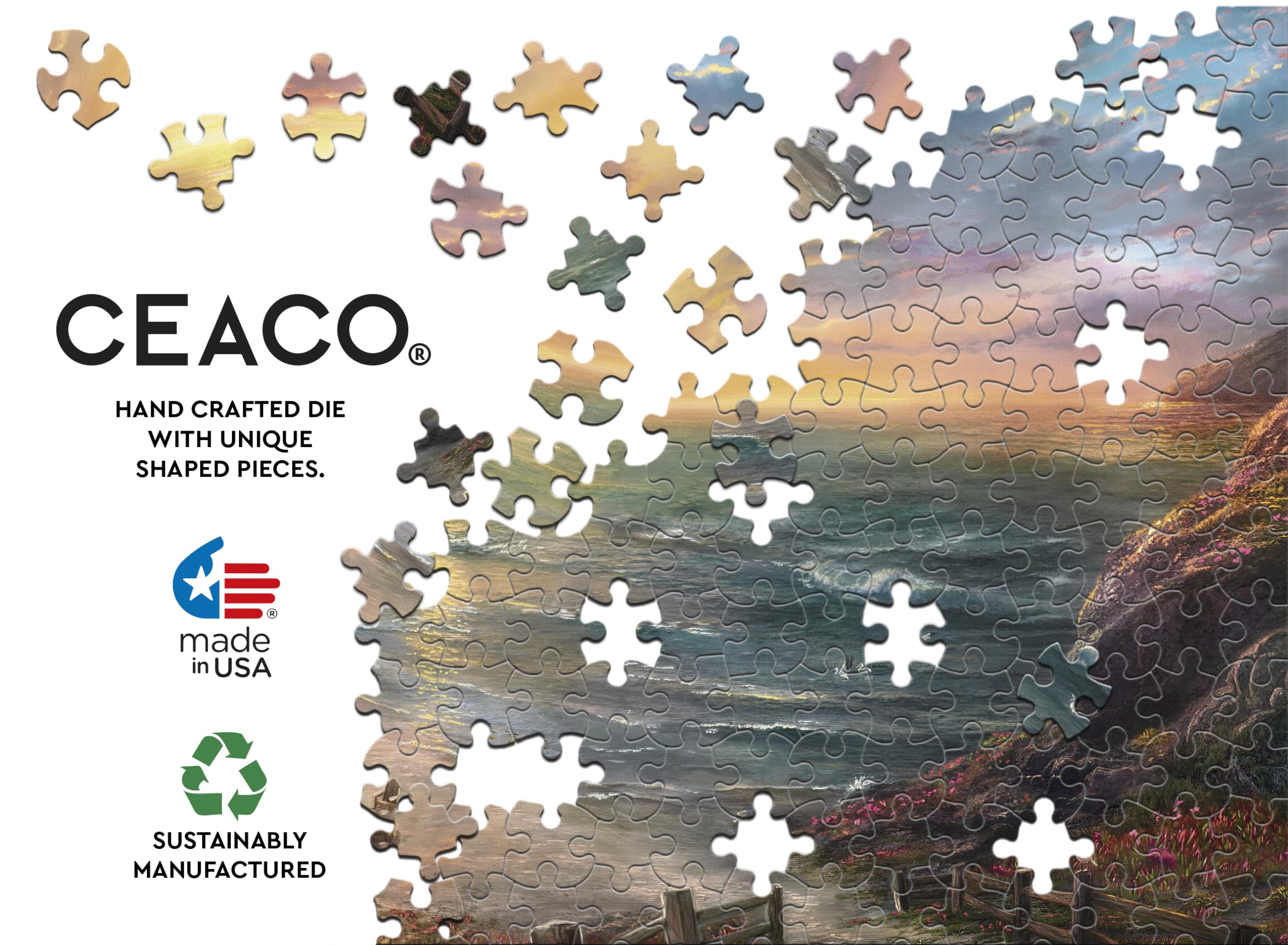 Ceaco - Thomas Kinkade - Beachside Gathering - 1000 Piece Jigsaw Puzzle