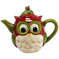 Gifts Ceramic Owl Teapot, 6-Inch