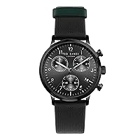 Ted Baker Gents Black Eco-Leather Strap Watch (Model: BKPCSS3029I)