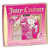 Juicy Couture Dial Up The Style Lip Gloss Phone & DIY Lanyard - 7 Strawberry Scented Lip Gloss Colors, Create A Beaded Lanyard, Decorate