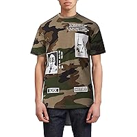 Mens Image Print Malcolm X BHM Dual Layer Zip Up Hipster Tee Shirt