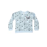 FREEZE Blue Stitch AOP Embroidered Girls Sweatshirt