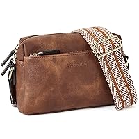 BOSTANTEN Leather Small Crossbody Bags Set Brown