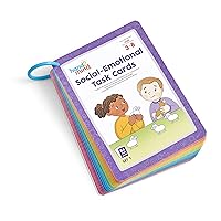 Social Emotional Task Cards for Ages 3+, Social Emotional Learning Activities, Calm Down Corner, Play Therapy Toys for Counselors, SEL Games, Preschool Card Games, Feelings Flash Cards