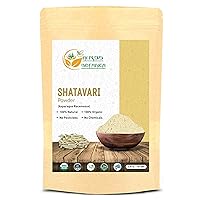 Shatavari Powder Organic Asparagus Racemosus for Lactation Breastfeeding Shatavri Satawar Kalpa Kalp India USDA Organic Improves Lactation | Rejuvenates Stamina | 5.3 oz / 150 GMS
