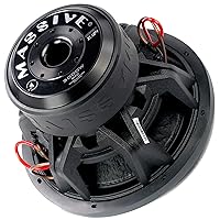 Massive Audio SUMMOXL124-12 Inch Car Audio Subwoofer, High Performance Subwoofer for Cars, Trucks, Jeeps - 12