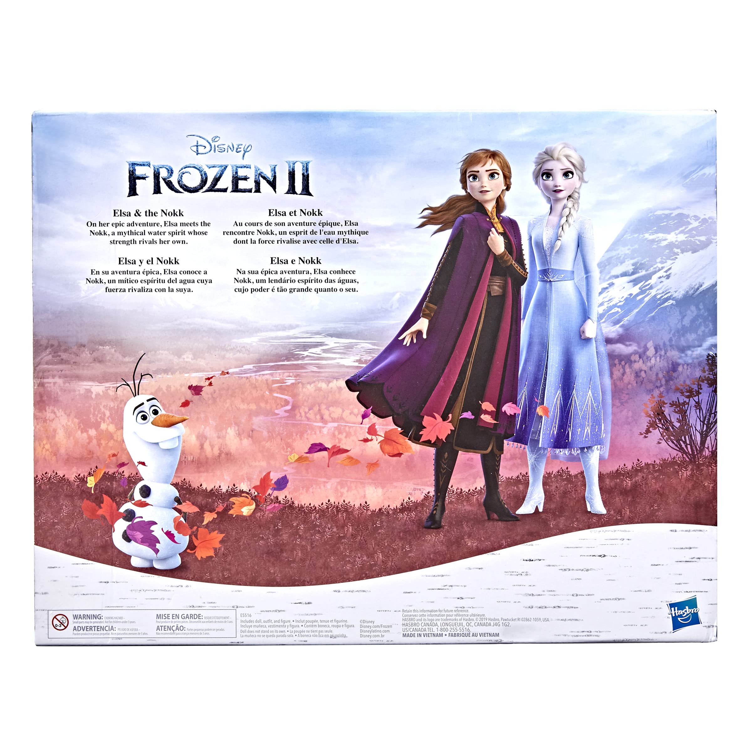 Disney's Frozen 2 Elsa Doll and Nokk Figure, Toy for Kids 3 and Up