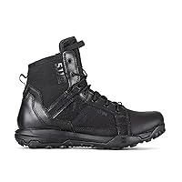 5.11 Tactical Men’s A/T All-Terrain 6-Inch Side Zip Boots, Full-Length Side Zipper, Water Resistant Upper, Style 12439