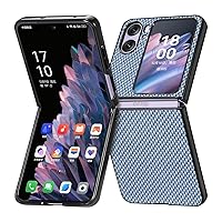 Protective Case Compatible with OPPO Find N2 Flip Case Ultra Slim Carbon Fiber Texture Back Case Thin Case Minimalist Design with Scratch Resistant Case for OPPO Find N2 Flip Case Shell Cover ( Color