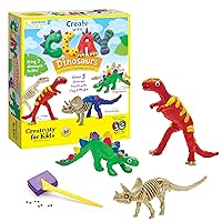 Creativity for Kids Create with Clay Dinosaurs - Build 3 Dinosaur Figures with Modeling Clay, small