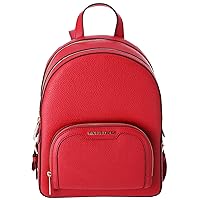 Michael Kors Jaycee Medium Pebbled Leather Backpack (bright Red)