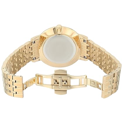 Bulova Classic Quartz Ladies Watch, Stainless Steel Diamond , Gold-Tone (Model: 97P123)