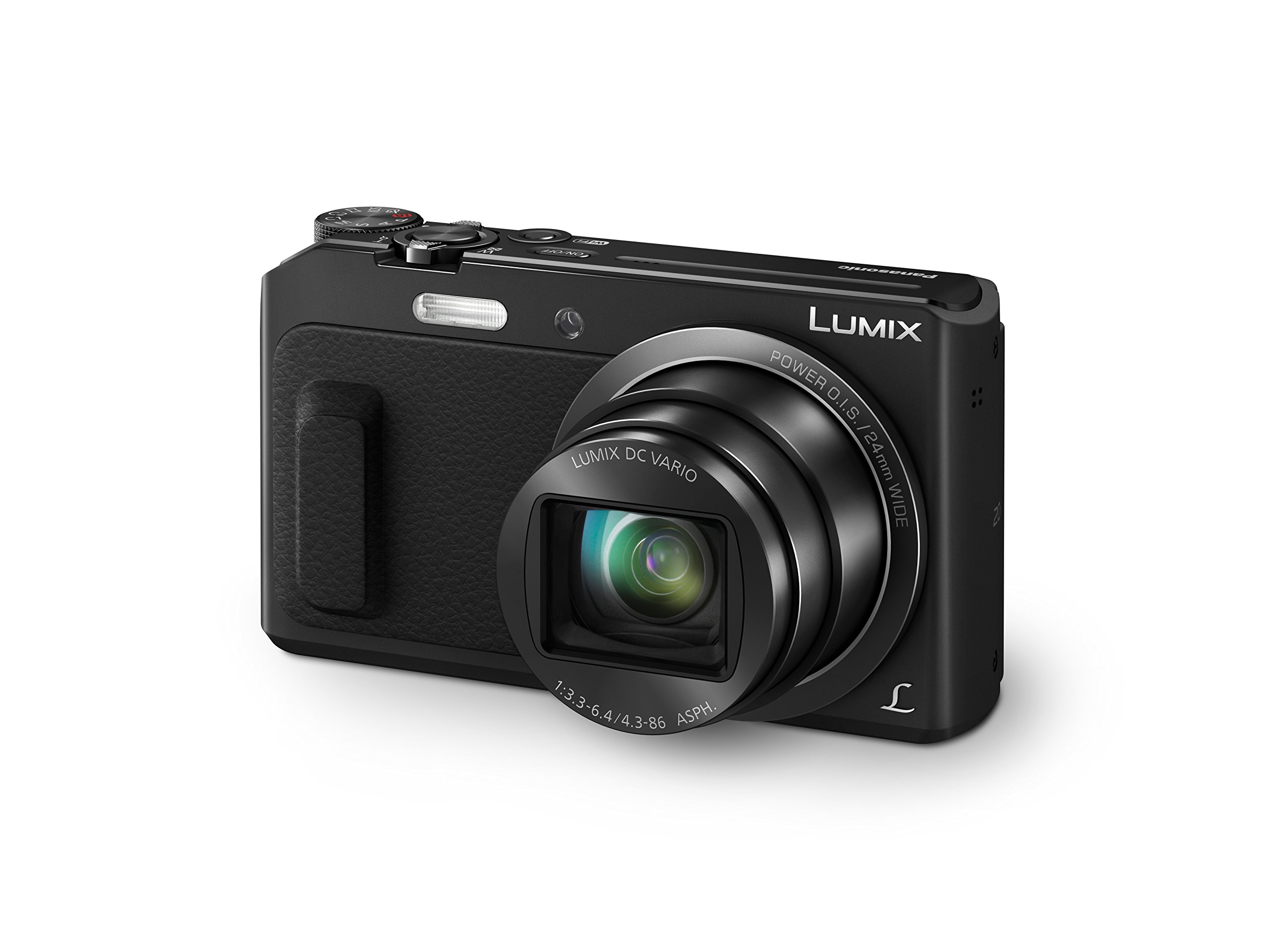 Panasonic DMC-ZS45 LUMIX 20X Zoom Camera with Wink-Activated Selfie Feature (Black)